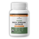 Lone Star Botanicals Organic Spirulina Kapseln - 100% reine blau-grüne Algen, kein Fischgeruch, Superfood Supplement, Vegan, Nicht-GVO, glutenfrei (120 Count, Green Spirulina)