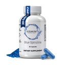 Bio Pure Blue Spiruline Capsules De SuperFood Naturelle De Phycocyanine Prébiotique Supplément De Pure Peau, Santé Orale, et Relèvement des Wounds