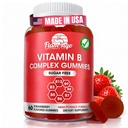 Zuckerfreie Vitamin-B-Komplex-Gummien - Vitamin B12, B7, B6, B3 (Niacin), B5, B8, B9 (Folat) - getestet von Dritten - pränatale, vegane Ernährung, ältere Erwachsene - B-Komplex-Vitamin-Ergänzung - 60 Gummy Flasche