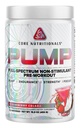 Pré-entraînement de la pompe alimentaire de base sans stimulant, avec N03T Nitrate, Peak02, Alpha GPC, pour la pompe maximale, la force et la performance 20 portions (Strawberry Colada)