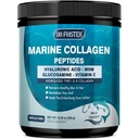 DRFOSTER Marine Collagen Peptides Pulver zur gemeinsamen Unterstützung, hydrolysiertes Typ I & III Fischkollagen mit MSM + GC, Hyaluronsäure & Vitamin C für Haut, Haare & Nägel, Wild gefangener Fisch, 35 Portionen
