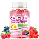 Calcium Citrat Gummies 1200mg mit Vitamin D3 & K2 Ergänzungen für Frauen & Männer, hohe Absorption Calcium Gummies Plus Magnesium, Zink für starke Knochen & Immune Support Mixed Berry Flavor