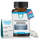 Glucosaminsulfat KCL mit Chondroitin & MSM - Joint Supplements für Frauen und Männer - Glucosamin Chondroitin MSM Supplement - Unterstützt Gelenkgesundheit, Flexibilität und Mobilität - Made in USA,100 Kapseln
