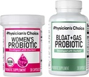 Physician's CHOICE Women’s Probiotic 30ct + Bloat & Gas Probiotic 30ct - Advanced Digestive Health Bundle für Frauen