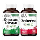 Wild & Organic Gymnema Sylvestre 180 Kapseln & Berberin 180 Kapseln