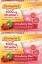 Emergen-C 1000mg Vitamin C Pulver, Erdbeere Kiwi Flavor, Antioxidantien, B Vitamine und Elektrolyte, Vitamin C Ergänzungen für Immununterstützung, 30 Count (Pack von 2)