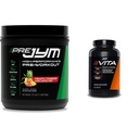 PRE JYM 30 Portionen Pineapple Strawberry & Vita JYM Sports Multivitamin 60 Tabletten