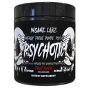 Insane Labz Psychotic Black Edition Mid Stimulant Pre Workout Pulver, Energy Focus Pumpen, Beladen mit Kreatin Beta Alanin Taurin mit AMPiberry, 35 Portionen (Fruit Punch)