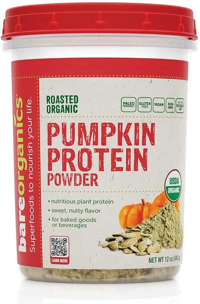 BareOrganics Pumpkin Protein Pulver, 12 oz