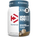Dymatize ISO100 Whey Protein Pulver Isolieren, Cookies & Cream, 25g Protein, 5.5g BCAAs, Weniger als 120 Cal., Glutenfrei, 1g Fett, 1g Zucker, 2g Carb (20 Servierungen)