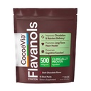 CocoaVia Cocoa Flavanols 500mg, High Flavanol Cocoa Pulver, Unterstützung der Gesundheit von Herz und Gehirn, steigert Stickstoffmonoxid, Kreislauf, Preworkout, reisefreundlich, vegan, dunkle Schokolade, 15 Single Serve Sticks
