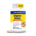 Enzymedica, Digest Basic + Probiotics, Gentle Digestive Enzyme mit 400 Millionen CFU Aktive Kulturen pro Kapsel, 30 Kapseln