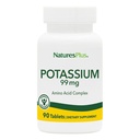 Nature’s Plus Potassium 99 mg, 90 Tabletten - Unterstützt gesunde Elektrolyt Balance & Gesamt Wohlbefinden - Glutenfrei, Vegetarisch - 90 Servierungen