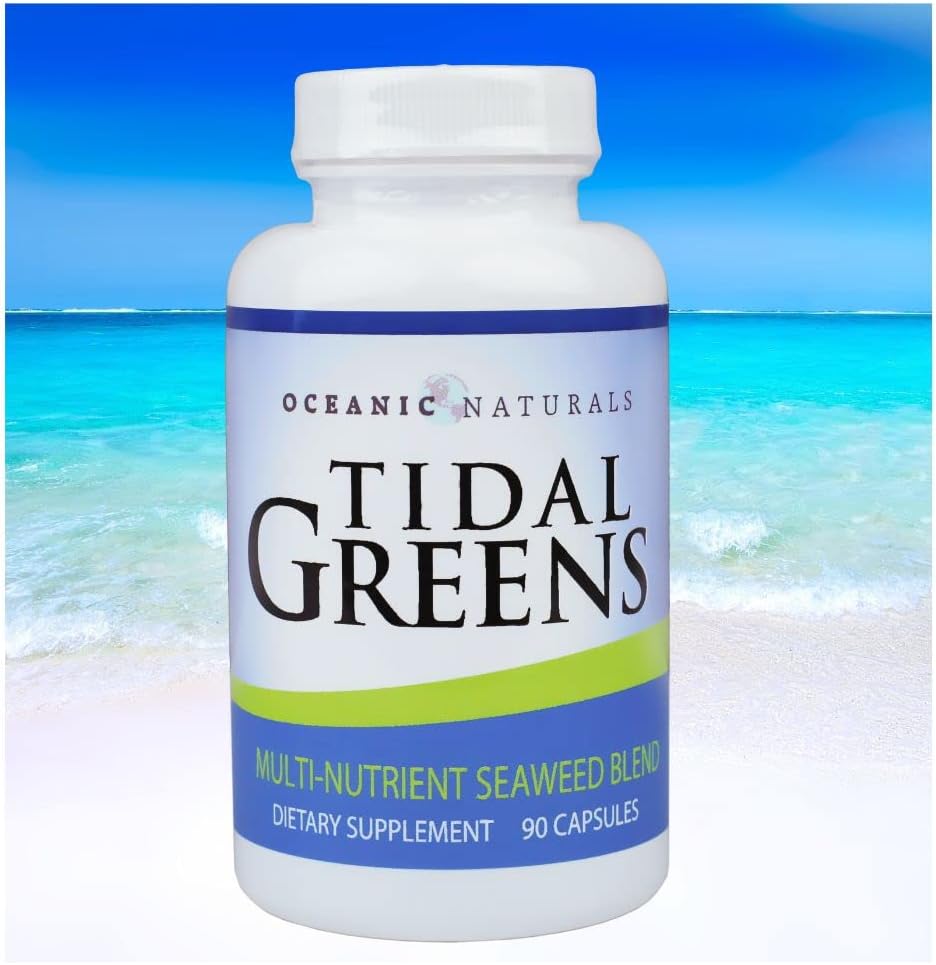 Tidal Greens Seaweed Supplement Natürliche Quelle von Iodin - Immununterstützung Energie Wohlbefinden - 90 Vegetarische Kapseln