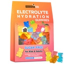 Gommies d'électrolyte sans sucres Gommies d'énergie d'hydratation d'électrolyte pour la course à pied et les sports - Chews d'énergie avec calcium et vitamine C pour les enfants et les adultes, saveurs mixtes multiples, sans gluten, 90 comte