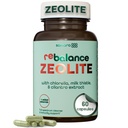 Enhanced Total Body Zeolite Detox - Liver Cleanse Detox & Toxin Binder w/Zeolite Clinoptilolite, Chlorella, Milk Thistle & Minerals, Gut Health & Immune Support for Adults, Vegan Capsules, 60ct