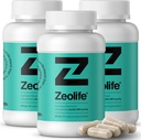 Zeolite Capsules 3 Pack 3 Month Supply 96 Percent Pure Clinoptilolite 0.04 oz per Capsule 180 Count Mineral Supplement for Adults