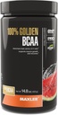 Maxler 100% Golden BCAA Powder - Intra & Post Workout Erholungsgetränk für beschleunigte Muskelrückgewinnung & Lean Muskelwachstum - 6 g Vegan BCAAs Aminosäuren - 60 Portionen - Wassermelone
