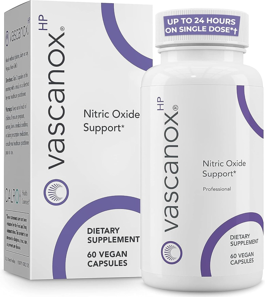 Vascanox HP - Soutien à l'oxyde nitrique de nouvelle génération - jusqu'à 24 heures à dose unique*+