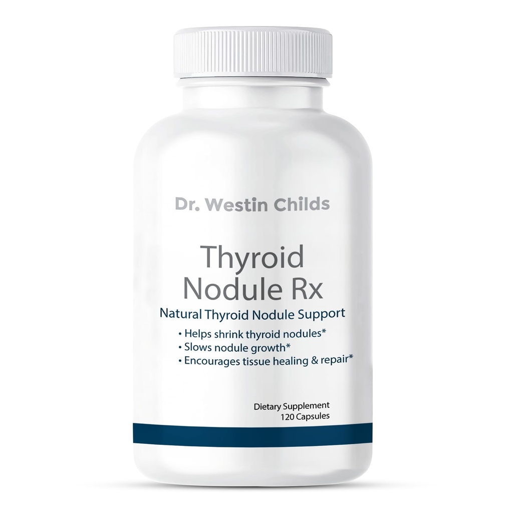 Dr. Westin Childs Thyroid Nodule Support Supplement for Shrinking & Reduced Gland Size, Health & Control for Women & Men: Boswellia, Turmeric, Myo-Inositol, Selenium, Prunella Vulgaris 120 ct
