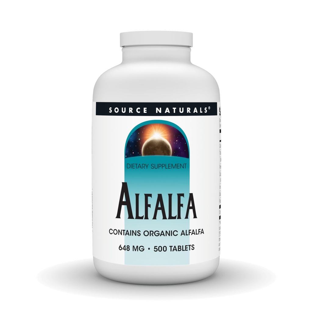 Source Naturals Alfalfa 10 Supplément alimentaire pour grains - 500 Comprimés