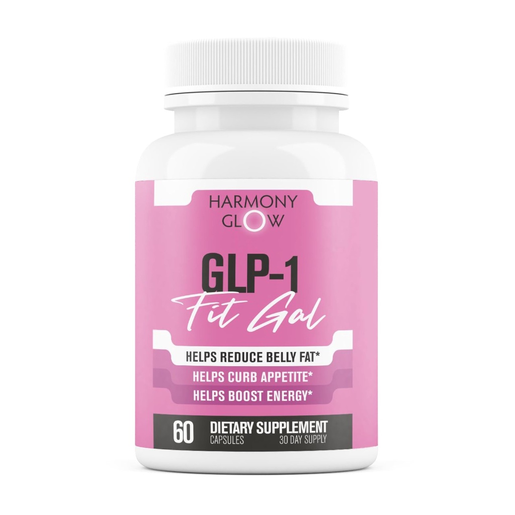 GLP-1 Fit Gal | Weight Loss Pills, Appetite Suppressant & Fat Burner for Women | Supports Healthy Pathways Associated with GLP-1 Activity | 3rd Party Tested Supplement - 60 Capsules for Adults