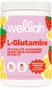 Wellah L-Glutamine Lémonade aux fraises Aromatisée (50 portions) - 5g L-Glutamine par portion, sucrée avec Stevia