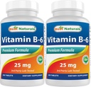 Meilleurs naturels Vitamine B6 25mg 250 comprimés (250 Nombre (paquet de 2))