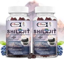 Shilajit Gummies für Männer und Frauen, Shilajit Pure Himalayan Original Multi-Supplement, Shilajit Ashwagandha & High in Trace Minerals & Fulvic Säure für Energie, Stärke & Immunität, 60 Servieren
