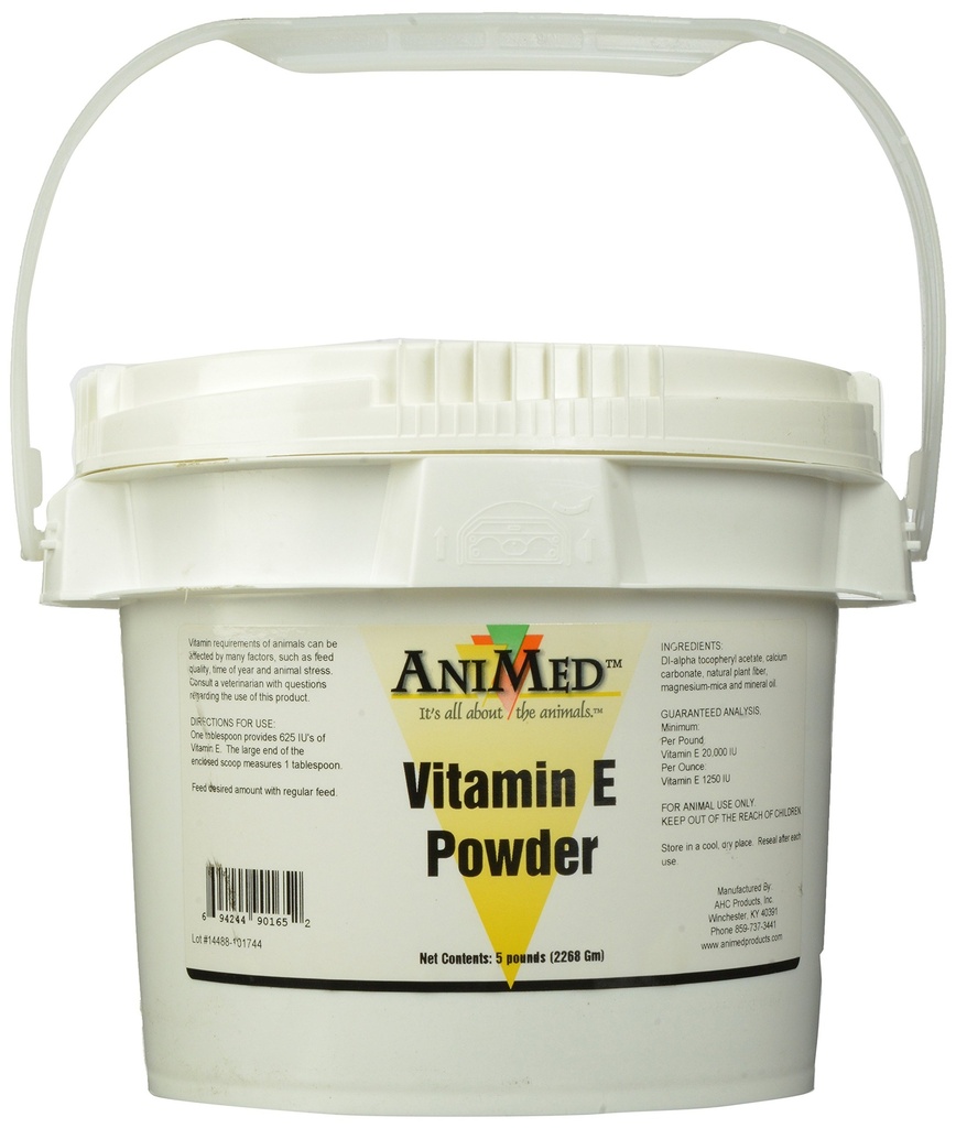 Poudre de vitamine E AniMed 5# 1250 UI/OZ