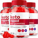 (3 Pack) Keto Ripped ACV Gummies - Advanced Ripped Keto + ACV Weight Management Gummies Apple Cider Vinegar Ripped ACV Gummies Dietary Supplement Reviews Extra Strength (180 Gummies)