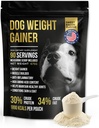 Dog Weight Gainer Approx 90 Servierungen - Gewichtszunahme Ergänzungen für Hunde - Canine und Dog Muscle Builder - Made in USA