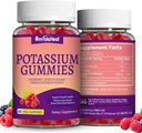 2 Pack Kalium-Ergänzungsgummis 1000mg, Kalium-Gummi-Gummigummis für Erwachsene, Unterstützung Leg Cramps & Muskel-Gesundheit - Vegan, Non-GMO, 120 Count
