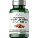 Piping Rock Berberine HCI Ceylan Cinnamon Complex (complexe de cannelle) 120 Capsules (complément d'extrait d'herbes)
