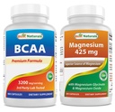 Meilleurs naturels BCAA 3200 mg & Glycinate de magnésium 425 mg