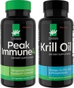 Daiwa Peak Immune 4 - Booster du système d'Immune naturelle + Huile de Krill Daiwa – Capsules d'huile de Krill Omega 3