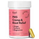 Raël PMS Supplément, Hormone Balance pour les femmes, Soulagement des crampes menstruelles, Période Bloating, Mood Swings Traitement avec Turmeric, Ginger, Magnésium, Pas d'AINS, Vegan (28 Capsules)