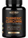 Kurkuma Curcumin mit BioPerine Schwarz Pfeffer und 95% Curcuminoide - Hohe Absorption Kurkuma Ergänzungen 1300mg für Herzgesundheit - Non-GMO, Glutenfrei - 120 Kapseln