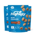 HighKey Low Carb Snickerdoodle Cookie - Keto Snacks Diabetic Desserts Diet Friendly Food Gluten Free Zero Carbs Treat Cinnamon Sweets Healthy Snack Foods Almond Flour Sugar Free Cookies 3Pack
