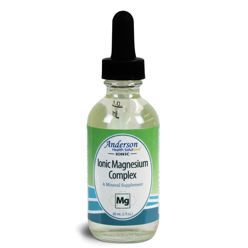 Anderson Nouveau complexe de magnésium ionique, supplément de magnésium liquide, gouttes minérales traces, 30 portions (2 oz)