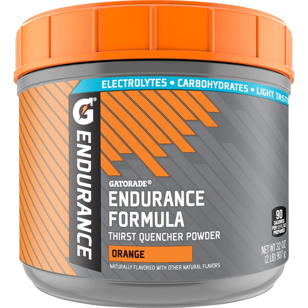 Gatorade Endurance Formula Powder, Orange, 32 Ounce (Pack of 1)