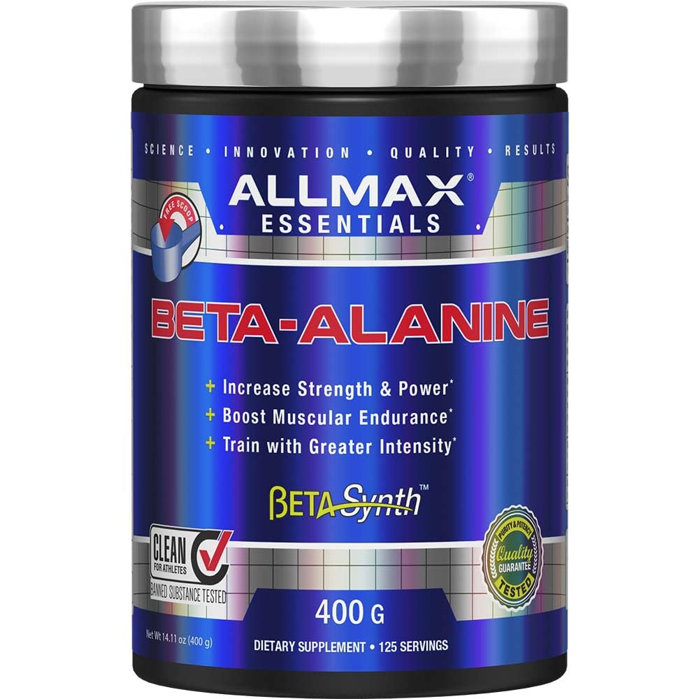 ALLMAX Nutrition Beta-Alanin Pulver, Leistungsverbesserer für Stärke & Endurance, 400g (14.11 oz)