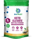 BioTrust Keto Elevate – C8 MCT Oil Powder – Ketogenic MCT Coffee Creamer, Keto Coffee Creamer – Clean Energy, Mental Focus, Clarity –100% Caprylic Acid MCT Powder, Non-GMO(French Vanilla, 20 Servings)