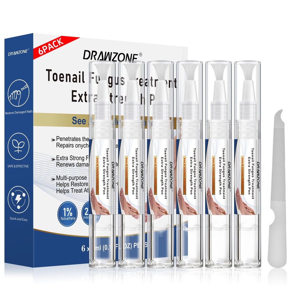 Toenail Fungi Treatment Extra Strength - Fungi Nail Pen, 25% Undecylenic Acid, Ingrown toenail treatment, Fungus nail treatment, yellow toenail, Damaged Nails foot fungus treatment extra strength