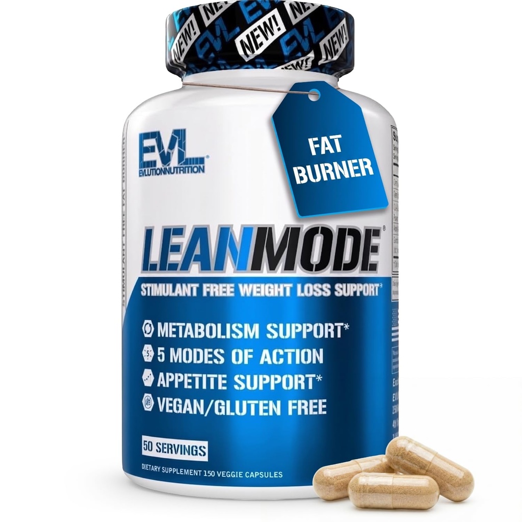 EVL Weight Loss Support Pillen - Premium Mehrzweck Appetite Stoffwechsel und Fett Verlust Unterstützung für Männer und Frauen - LeanMode mit Green Coffee Bean Extract CLA und Garcinia Cambogia - 50 Portionen