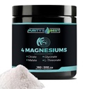 Purity's Best 4 MAGNESIUMS, Premium Magnesium Glycinate, Malate, L-Threonate, Citrate, 300mg, 180 Veggie Capsules, Third Party Tested, 3 Months’ Supply, Muscle Energy Nerve and Cognition Support