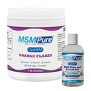 KALA SANTE MSMPure MSM Coeurs Flakes 1lb et Gel MSM avec Aloe 8oz biologique