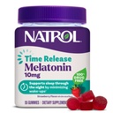 Natrol 10 mg Mélatonine Gummies, libération dans le temps Gummies de sommeil pour les adultes, réduire les réveils, aromatisé frais, 55 comte, 55 jours d'approvisionnement