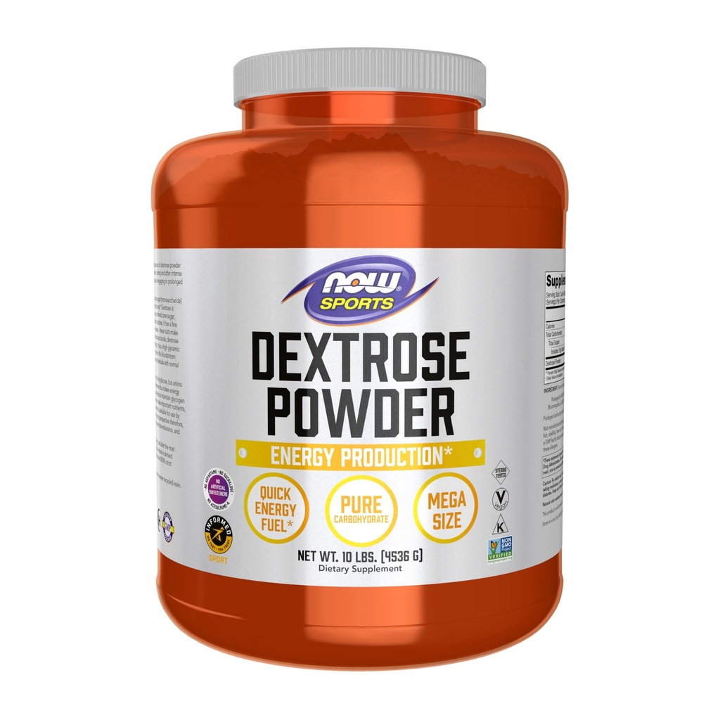 MAINTENANT Foods Sports Nutrition, Dextrose Powder (Monosaccharide), Production d'énergie*, 10-Pound