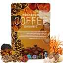 PoudreVitamine Bio Champignon Café Certifié Moule et sans mycotoxine GrassFed Collagène Types I et III 8 Fruits Champignons du corps testés pour Beta-Glucans Focus Énergie Digestion et immunité 30 portions